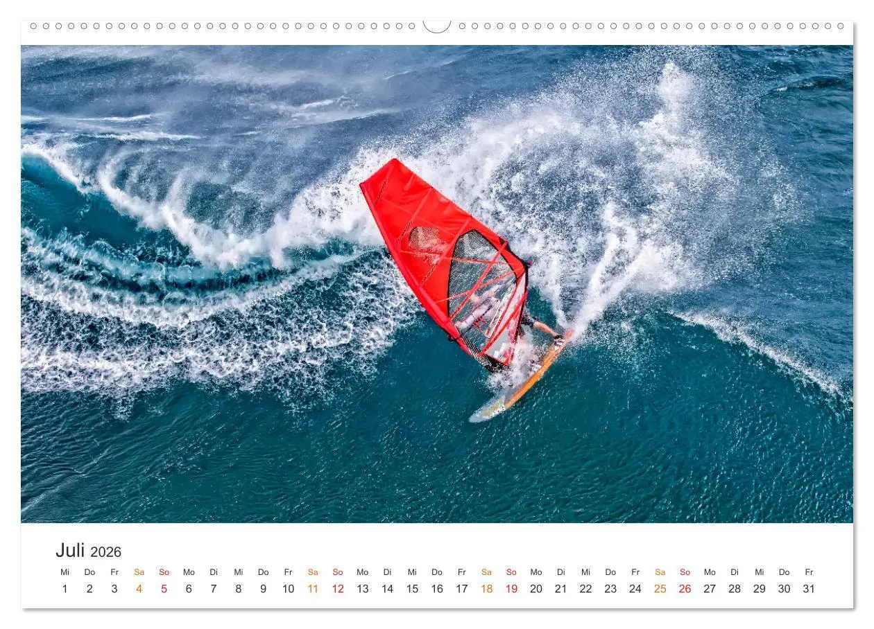 Bild: 9783457263143 | Windsurfen - endlose Wellen (Wandkalender 2026 DIN A2 quer),...
