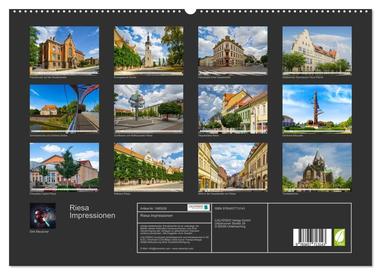 Bild: 9783457713143 | Riesa Impressionen (hochwertiger Premium Wandkalender 2026 DIN A2...