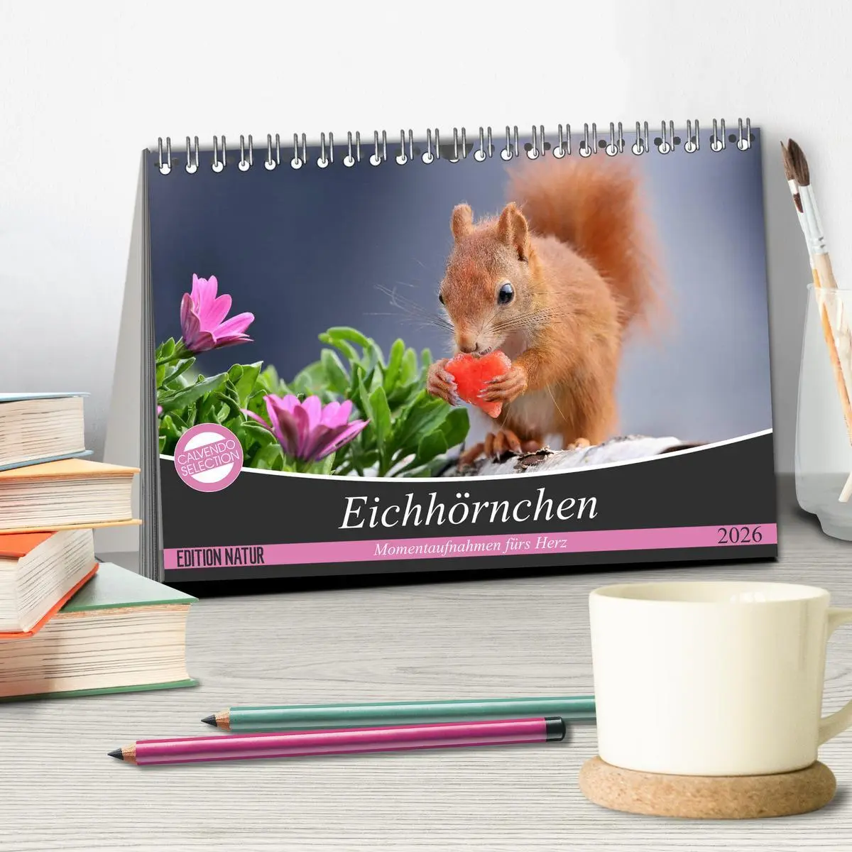 Bild: 9783457883143 | Eichhörnchen Momentaufnahmen fürs Herz (Tischkalender 2026 DIN A5...