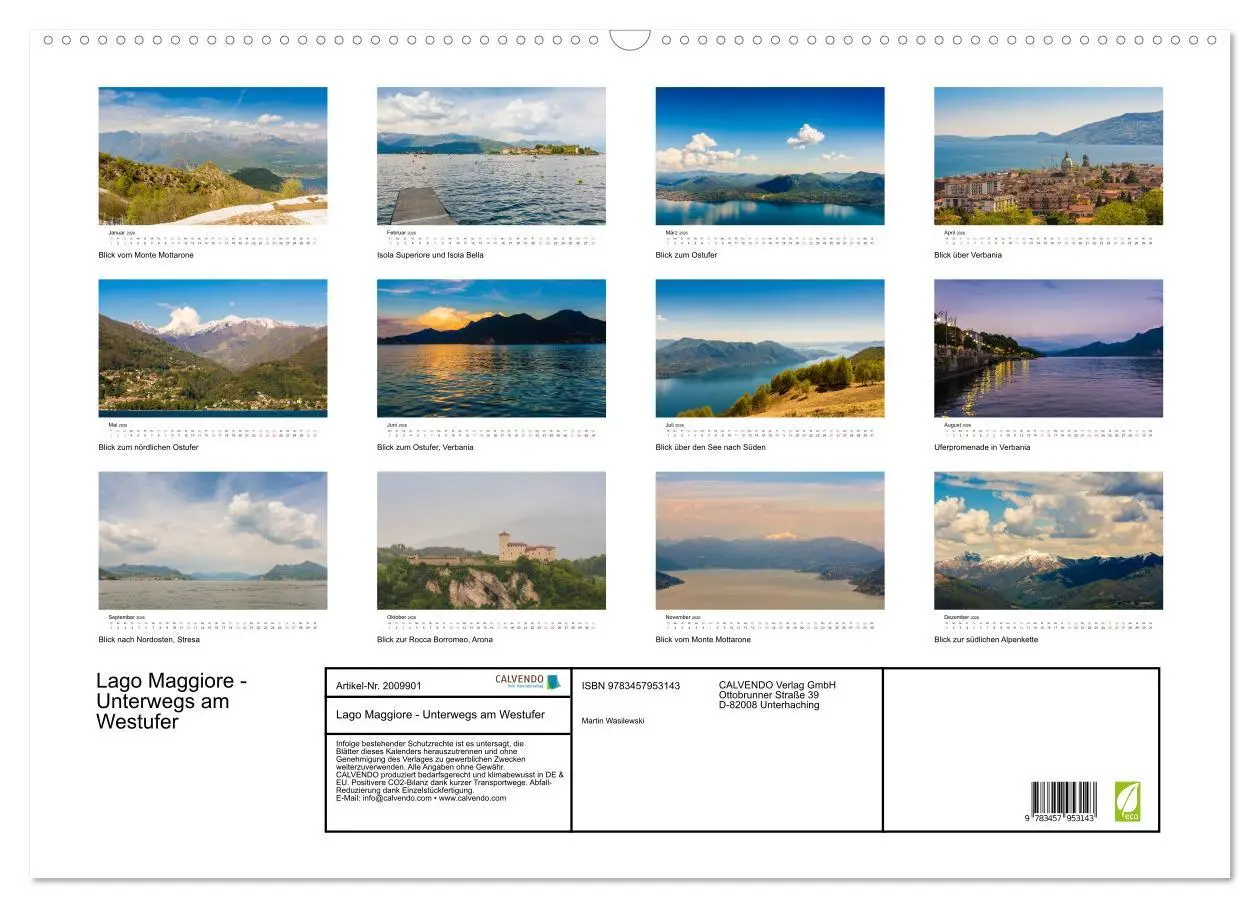 Bild: 9783457953143 | Lago Maggiore - Unterwegs am Westufer (Wandkalender 2026 DIN A2...