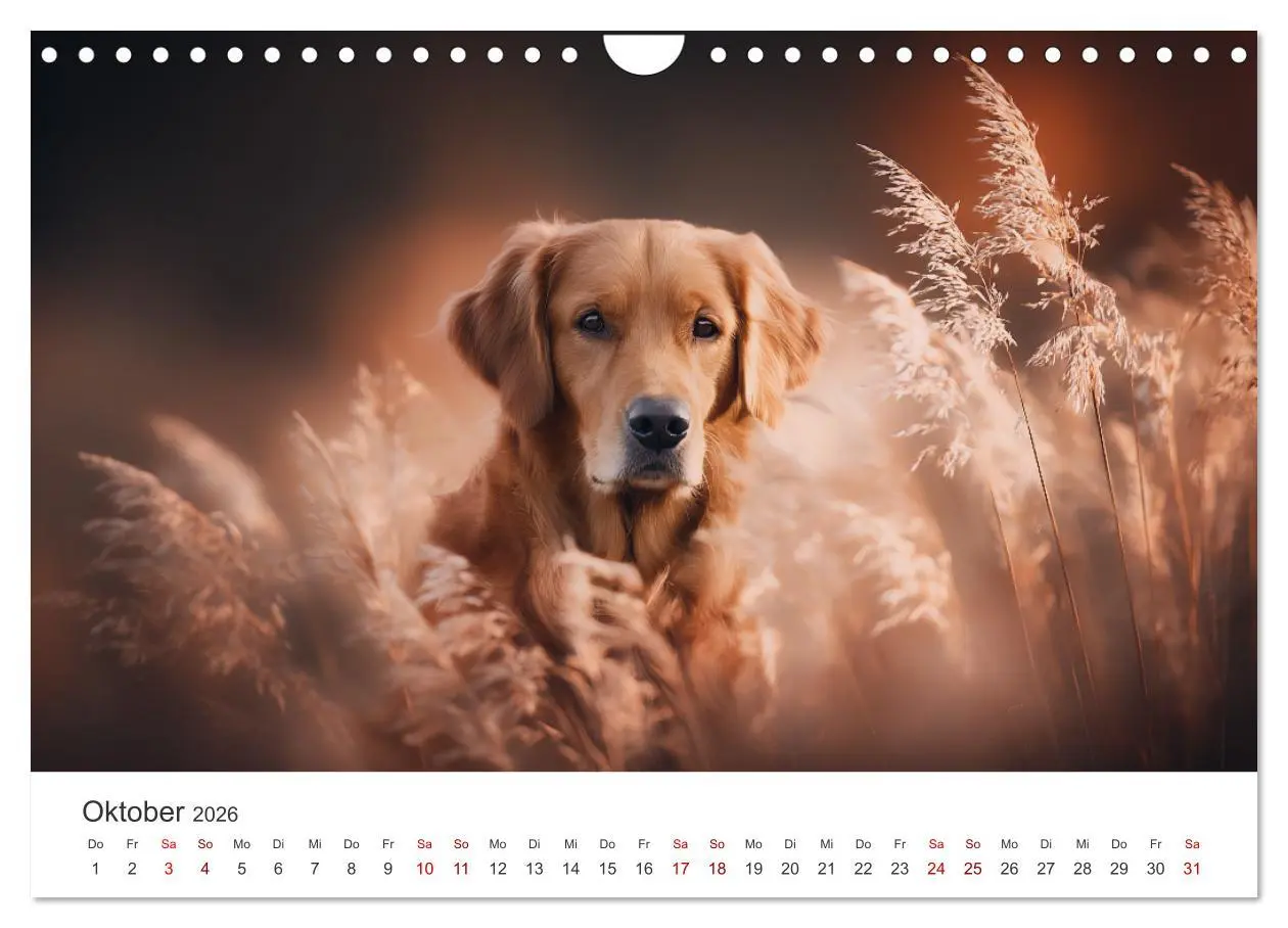 Bild: 9783516593143 | Herz aus Gold - Retriever zum Verlieben (Wandkalender 2026 DIN A4...