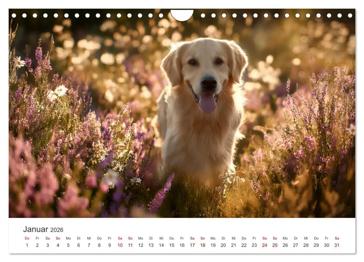 Bild: 9783516593143 | Herz aus Gold - Retriever zum Verlieben (Wandkalender 2026 DIN A4...