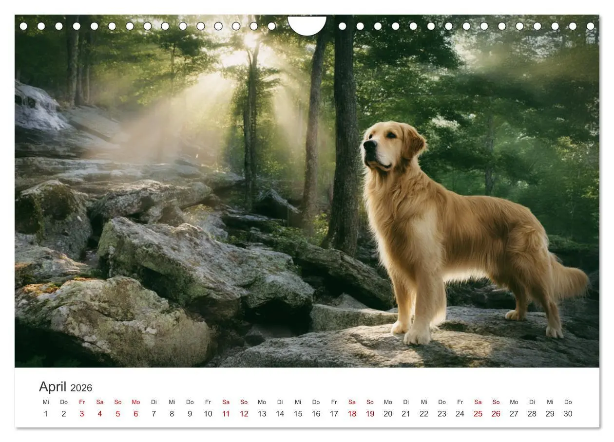 Bild: 9783516593143 | Herz aus Gold - Retriever zum Verlieben (Wandkalender 2026 DIN A4...