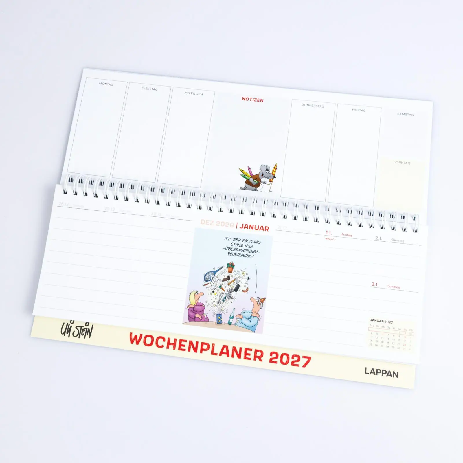 Bild: 9783830323143 | Uli Stein Wochenplaner 2027: Tischkalender | Uli Stein | Kalender