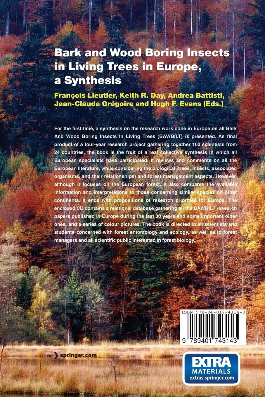Rückseite: 9789401743143 | Bark and Wood Boring Insects in Living Trees in Europe, a Synthesis