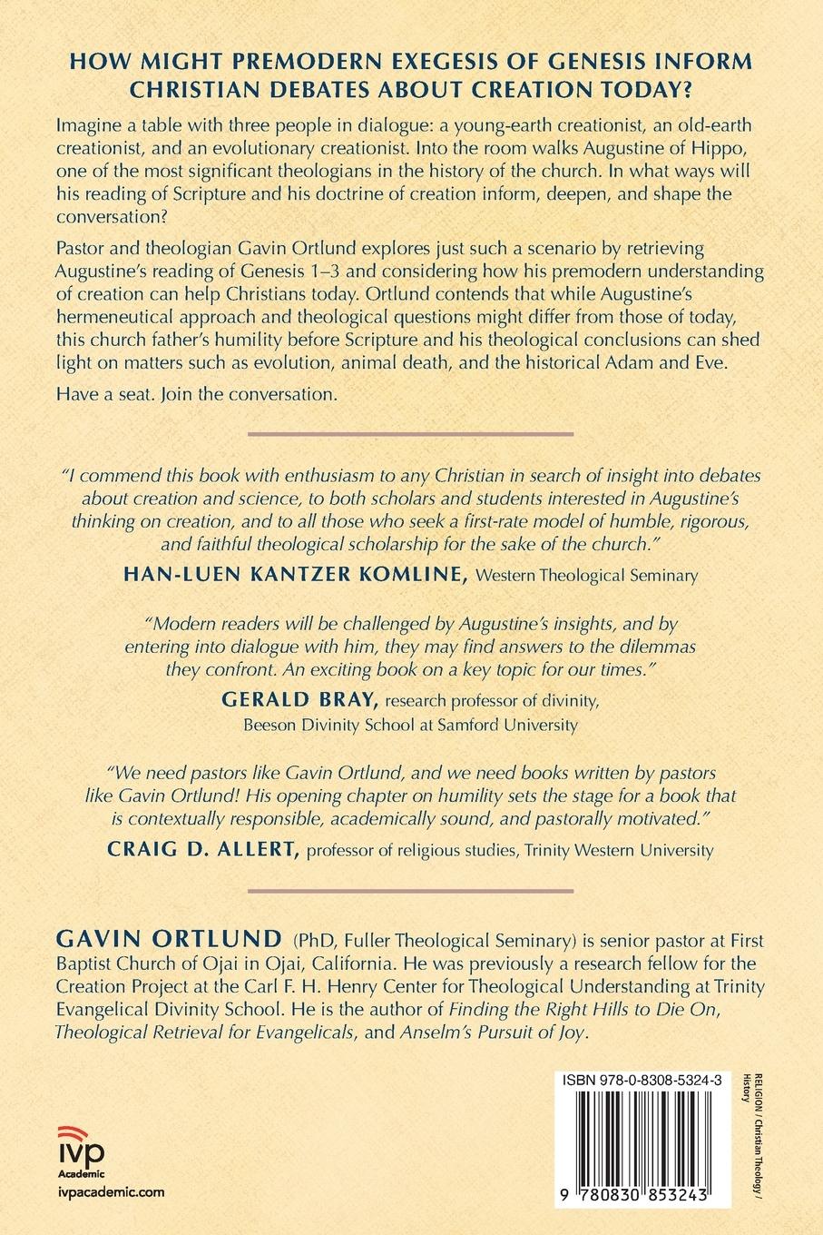 Rückseite: 9780830853243 | Retrieving Augustine's Doctrine of Creation | Gavin Ortlund | Buch