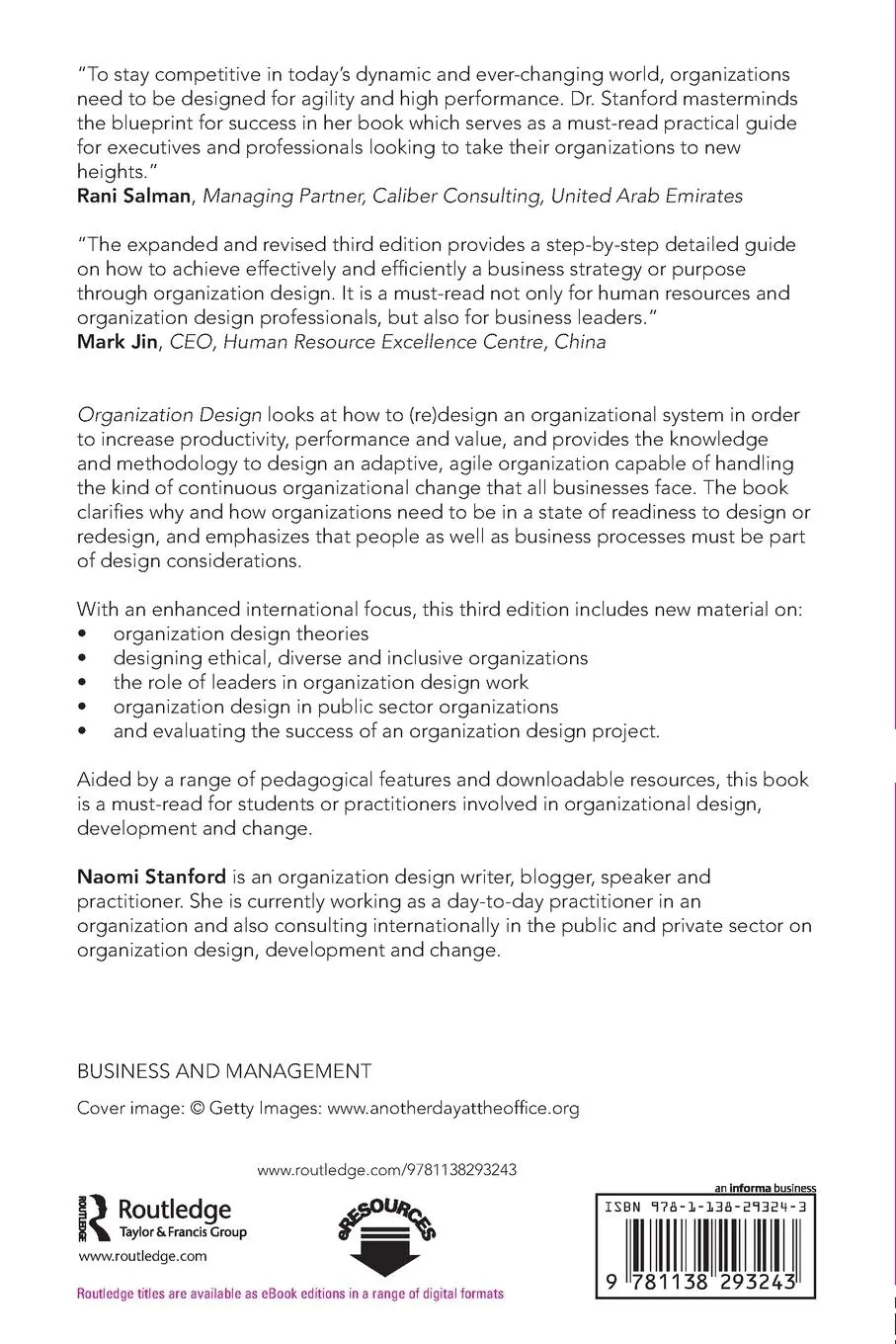 Rückseite: 9781138293243 | Organization Design | The Practitioner's Guide | Naomi Stanford | Buch