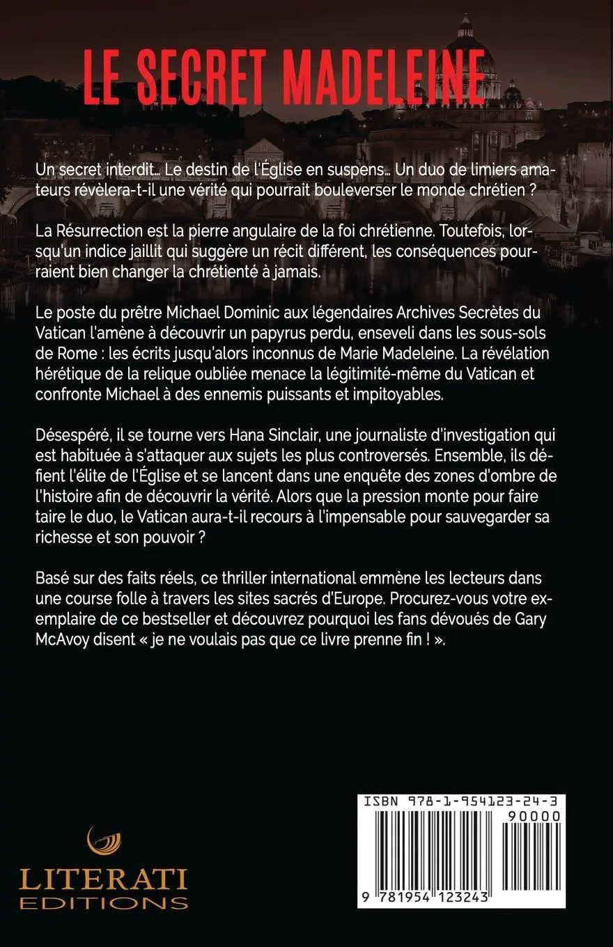 Rückseite: 9781954123243 | Le secret Madeleine | Gary Mcavoy | Taschenbuch | Französisch | 2022