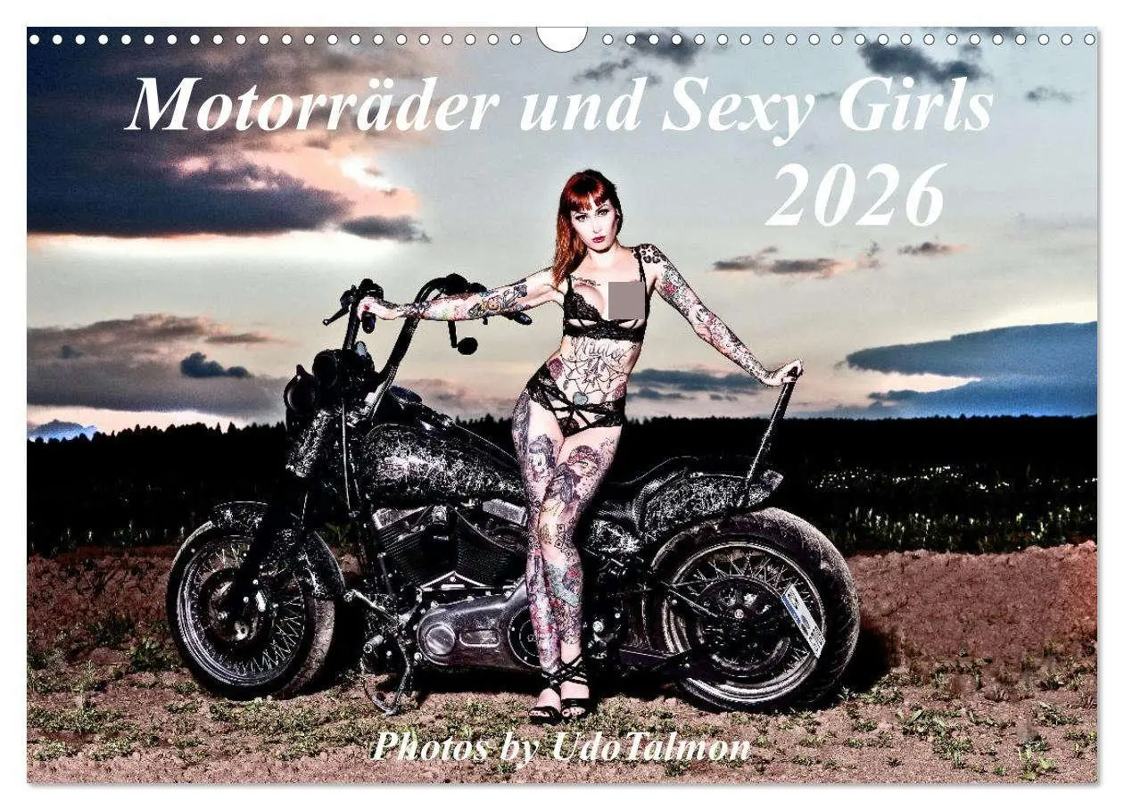Cover: 9783457633243 | Motorräder und Sexy Girls (Wandkalender 2026 DIN A3 quer), CALVENDO...
