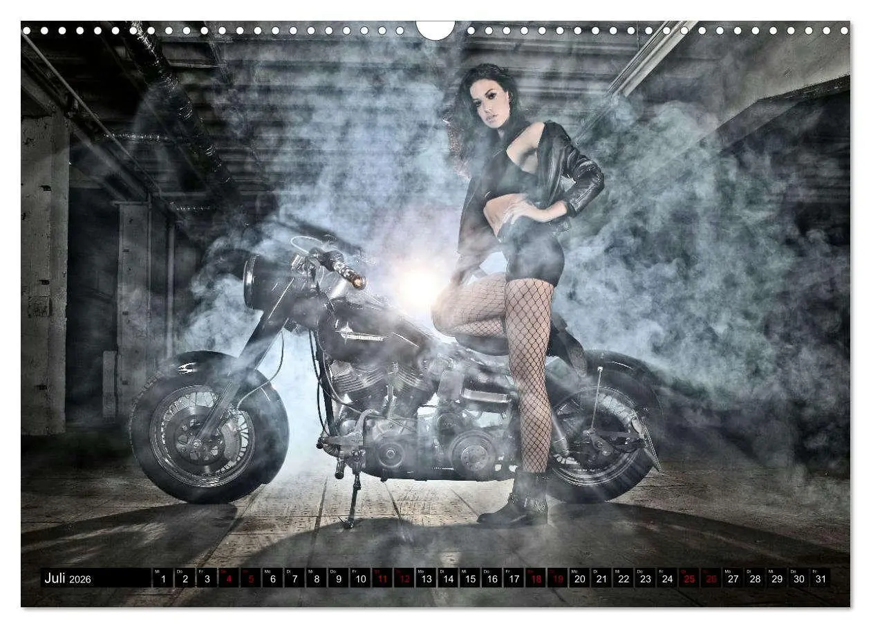 Bild: 9783457633243 | Motorräder und Sexy Girls (Wandkalender 2026 DIN A3 quer), CALVENDO...