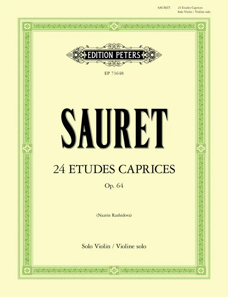 Cover: 9790577023243 | 24 Etudes Caprices, Op. 64 | Solo Violin | Emile Sauret | 148 S.