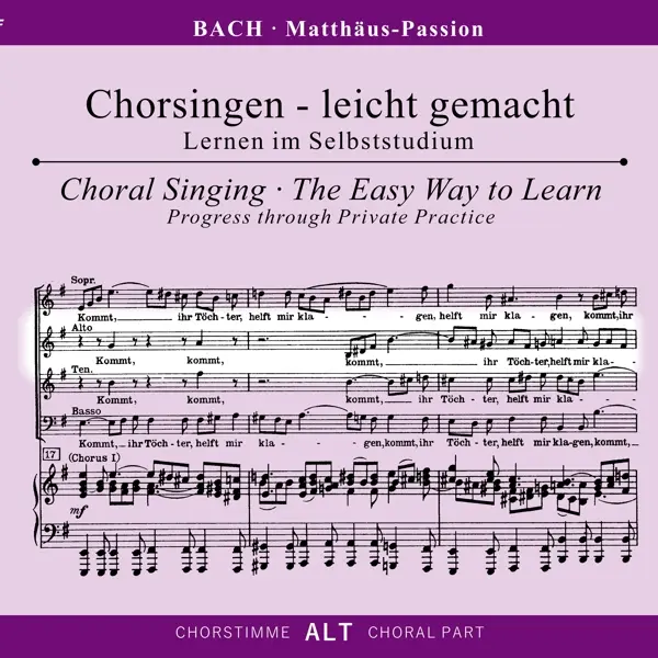 Matthäus-Passion BWV 244 Chorstimme Alt 2 Audio-CDs - Johann Sebastian Bach (Hörbuch)