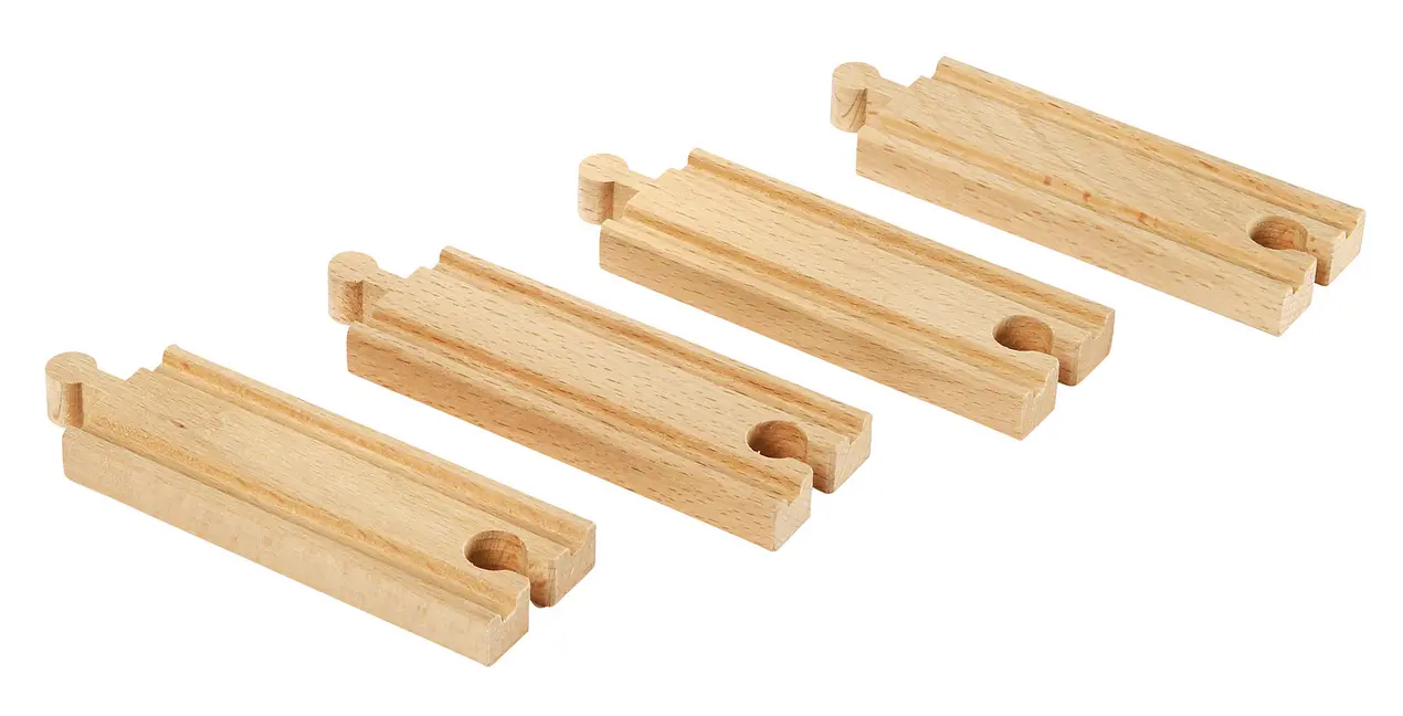 Bild: 7312350333343 | BRIO World - 1/2 Gerade Gleise (A1) | BRIO® | Spiel | In Schachtel