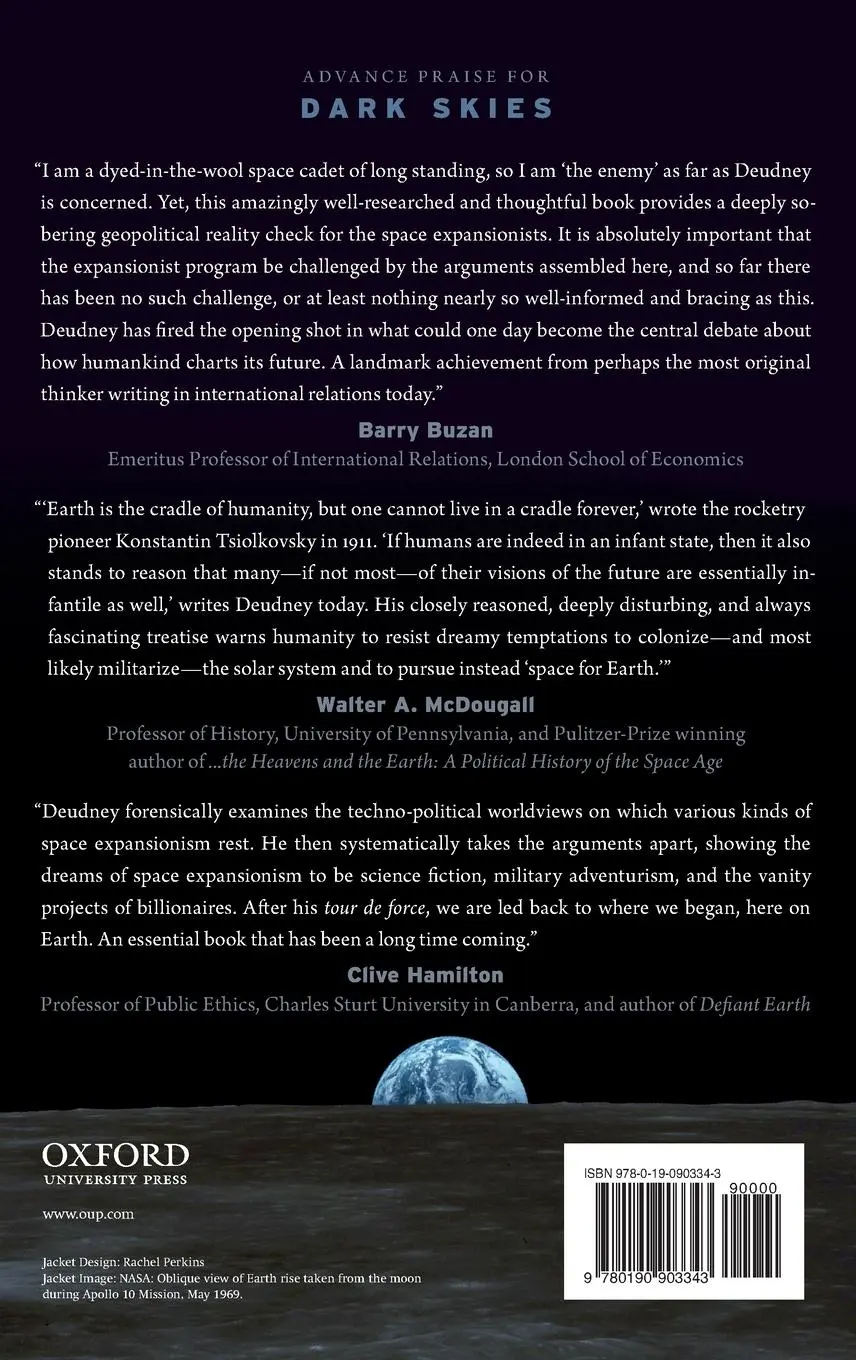 Rückseite: 9780190903343 | Dark Skies | Deudney | Buch | Gebunden | Englisch | 2020