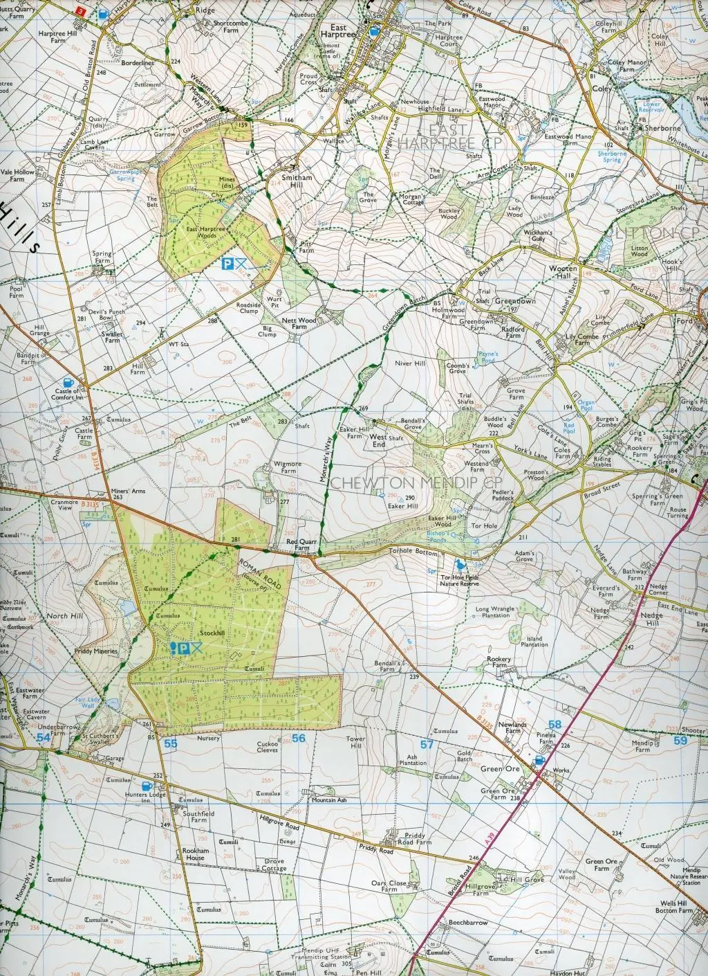 Bild: 9780319243343 | Cheddar Gorge and Mendip Hills West | Ordnance Survey | (Land-)Karte