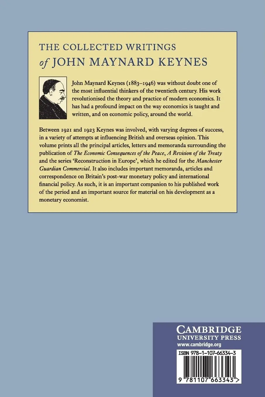 Rückseite: 9781107663343 | The Collected Writings of John Maynard Keynes | John Maynard Keynes