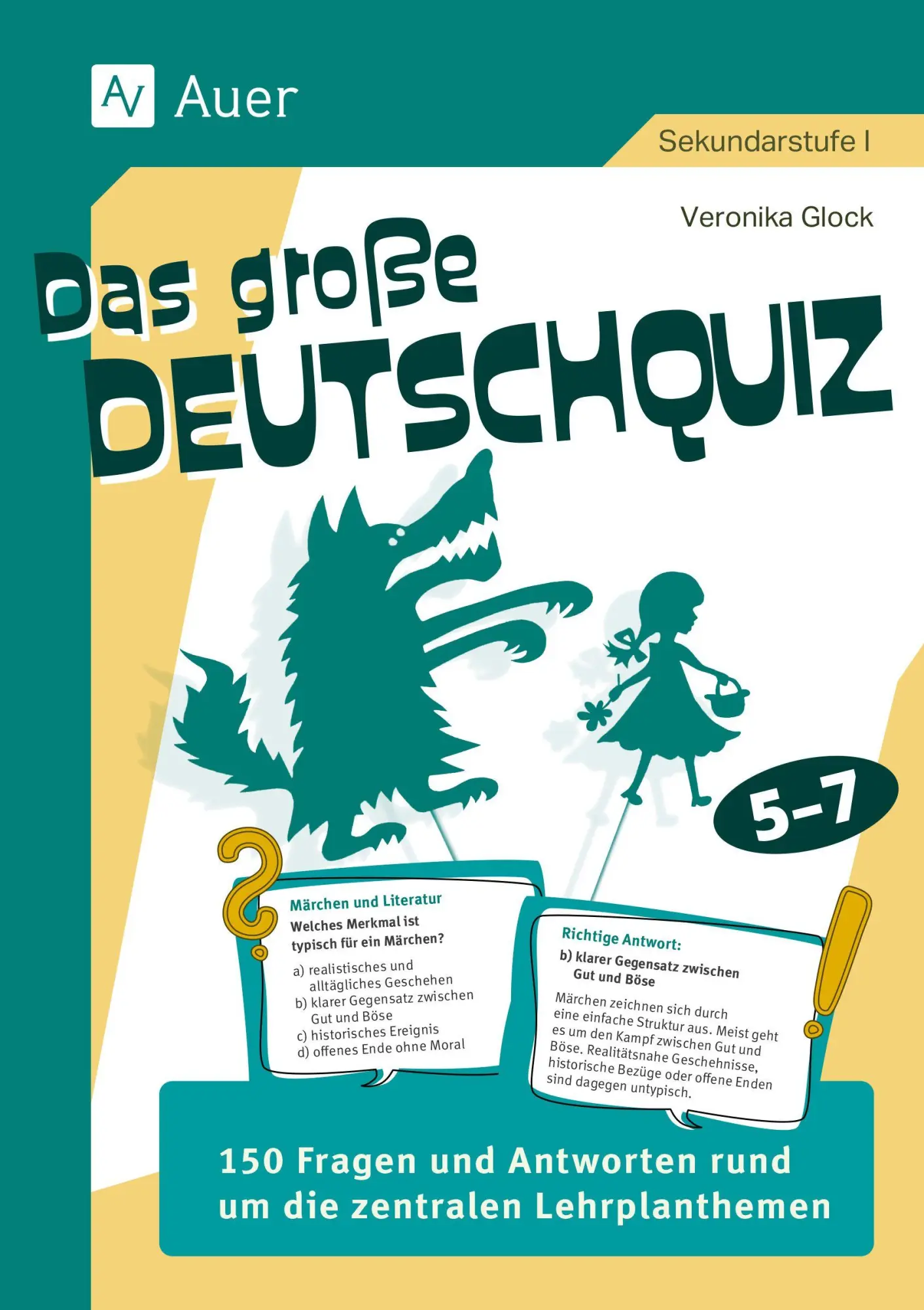Cover: 9783403093343 | Das große Deutschquiz 5-7 | Veronika Glock | Box | 160 S. | Deutsch
