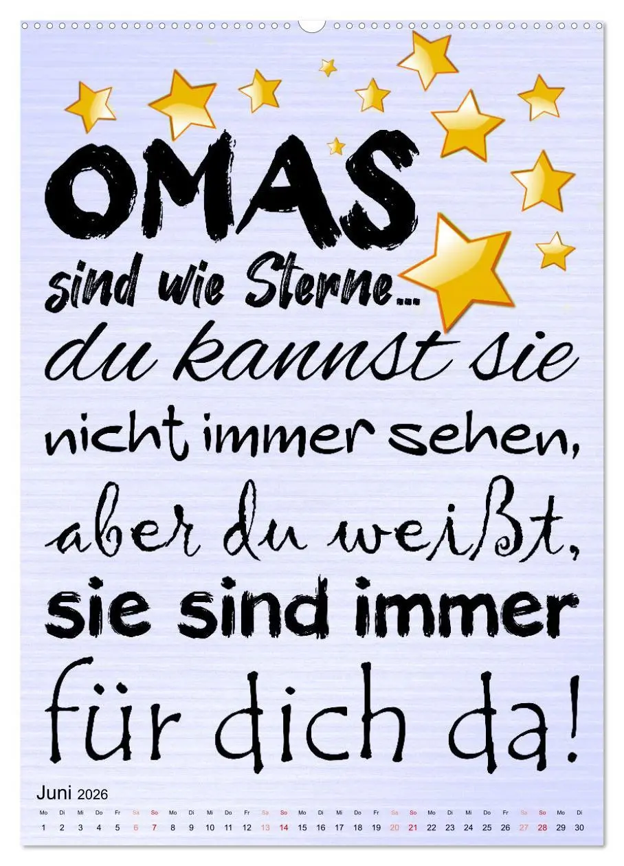 Bild: 9783516333343 | Glück ist, Oma zu sein (Wandkalender 2026 DIN A2 hoch), CALVENDO...