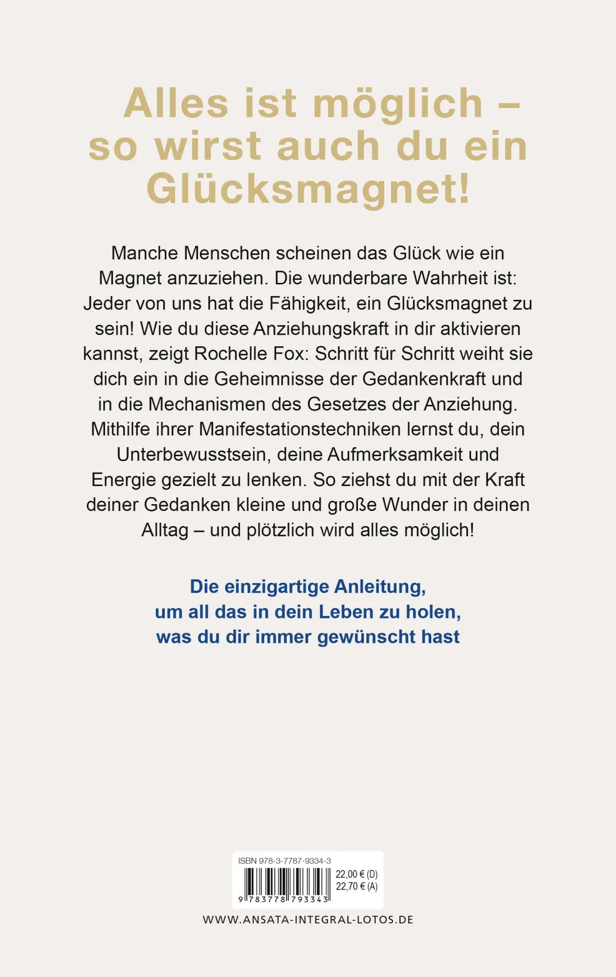 Bild: 9783778793343 | Magnetic - Die Kraft deiner Gedanken | Rochelle Fox | Buch | 320 S.