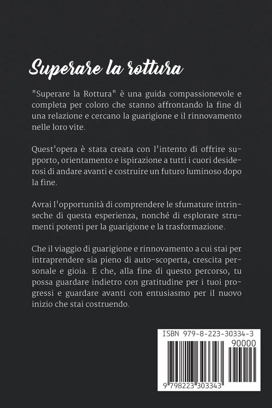 Rückseite: 9798223303343 | Superare la Rottura | Leonardo Tavares | Taschenbuch | Italienisch