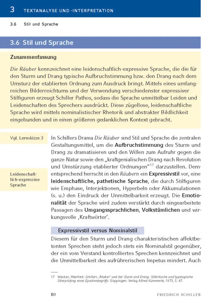 Bild: 9783129303443 | Die Räuber von Friedrich Schiller | Textanalyse und Interpretation