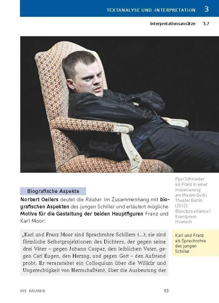 Bild: 9783129303443 | Die Räuber von Friedrich Schiller | Textanalyse und Interpretation