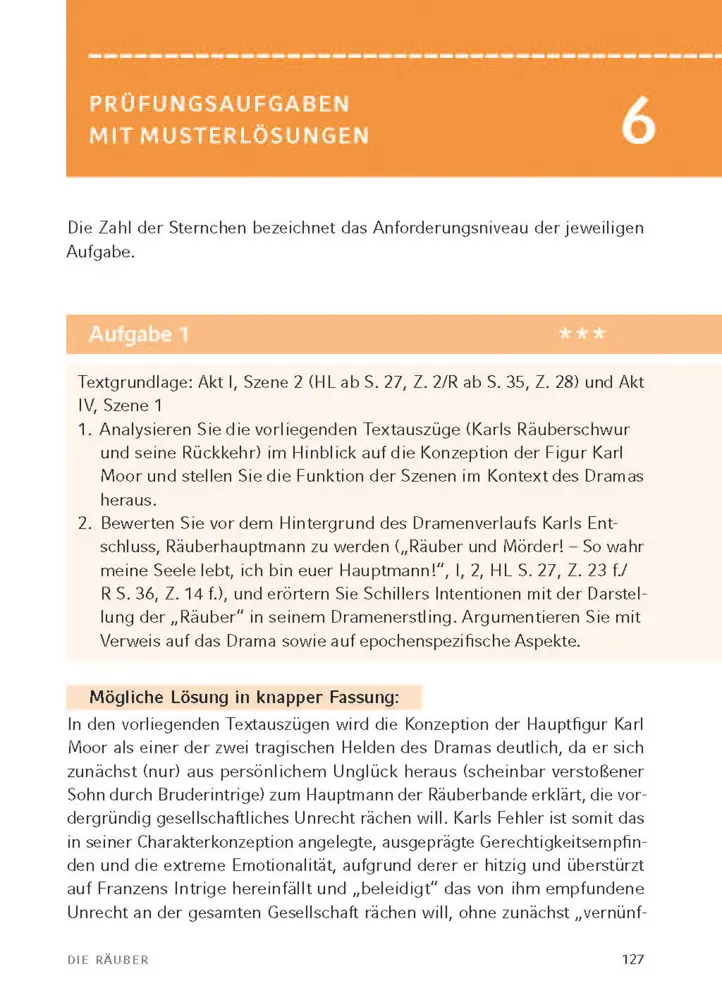 Bild: 9783129303443 | Die Räuber von Friedrich Schiller | Textanalyse und Interpretation
