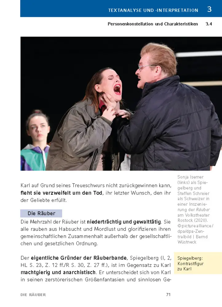 Bild: 9783129303443 | Die Räuber von Friedrich Schiller | Textanalyse und Interpretation