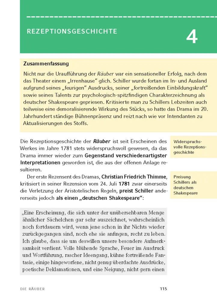 Bild: 9783129303443 | Die Räuber von Friedrich Schiller | Textanalyse und Interpretation