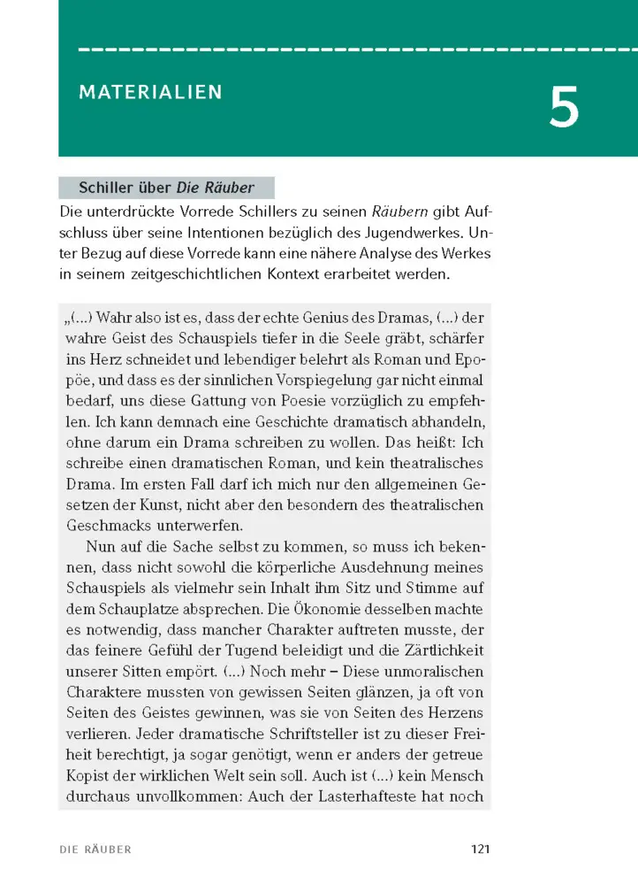 Bild: 9783129303443 | Die Räuber von Friedrich Schiller | Textanalyse und Interpretation