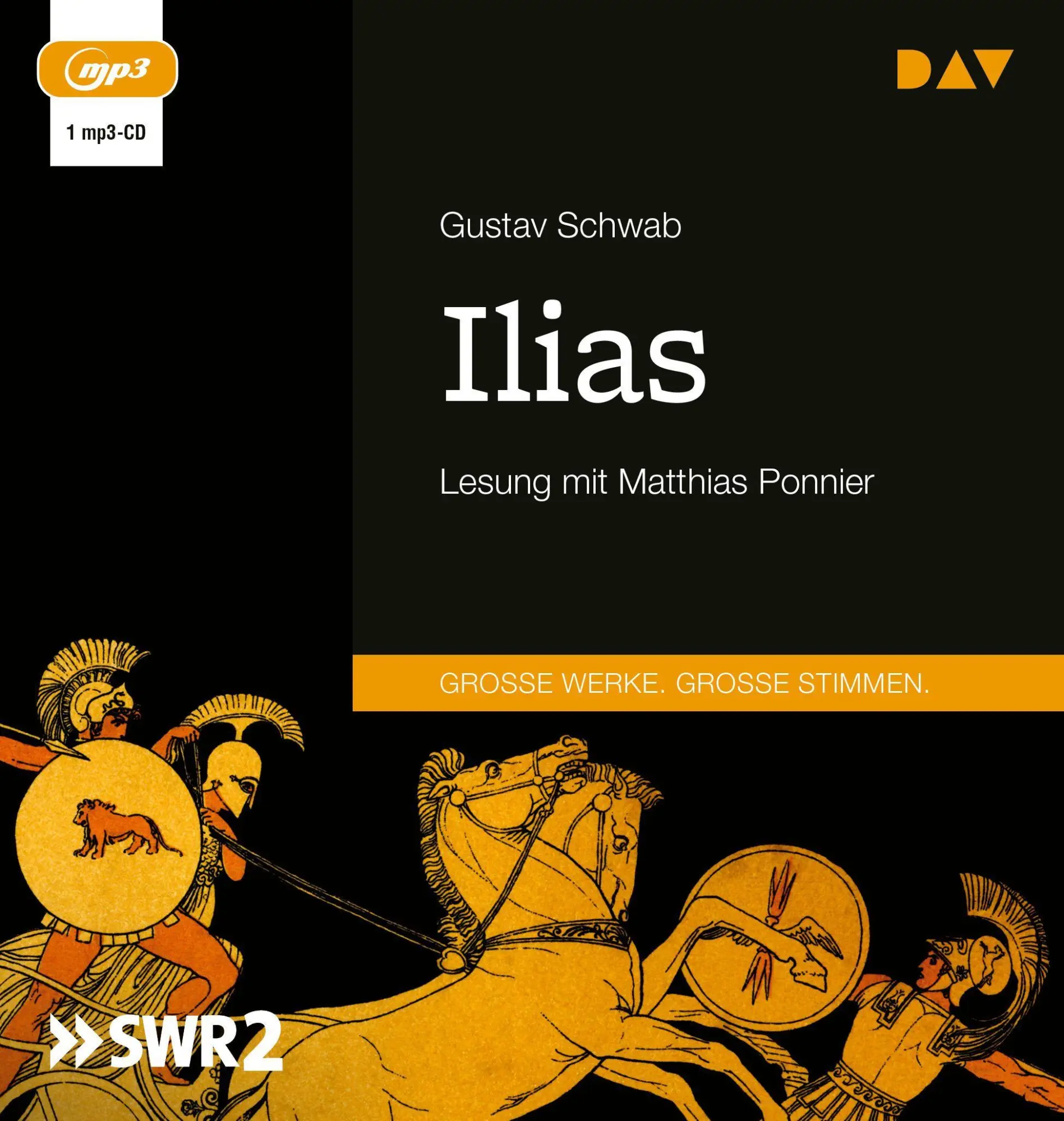 Cover: 9783742423443 | Ilias | Lesung mit Matthias Ponnier | Gustav Schwab | MP3 | 1 Audio-CD