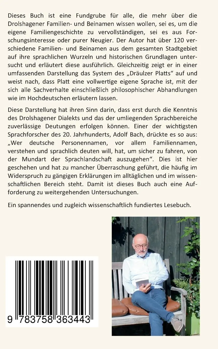 Rückseite: 9783758363443 | Nu klaffe dou - Sprache und Namen in Drolshagen | Walter Wolf | Buch