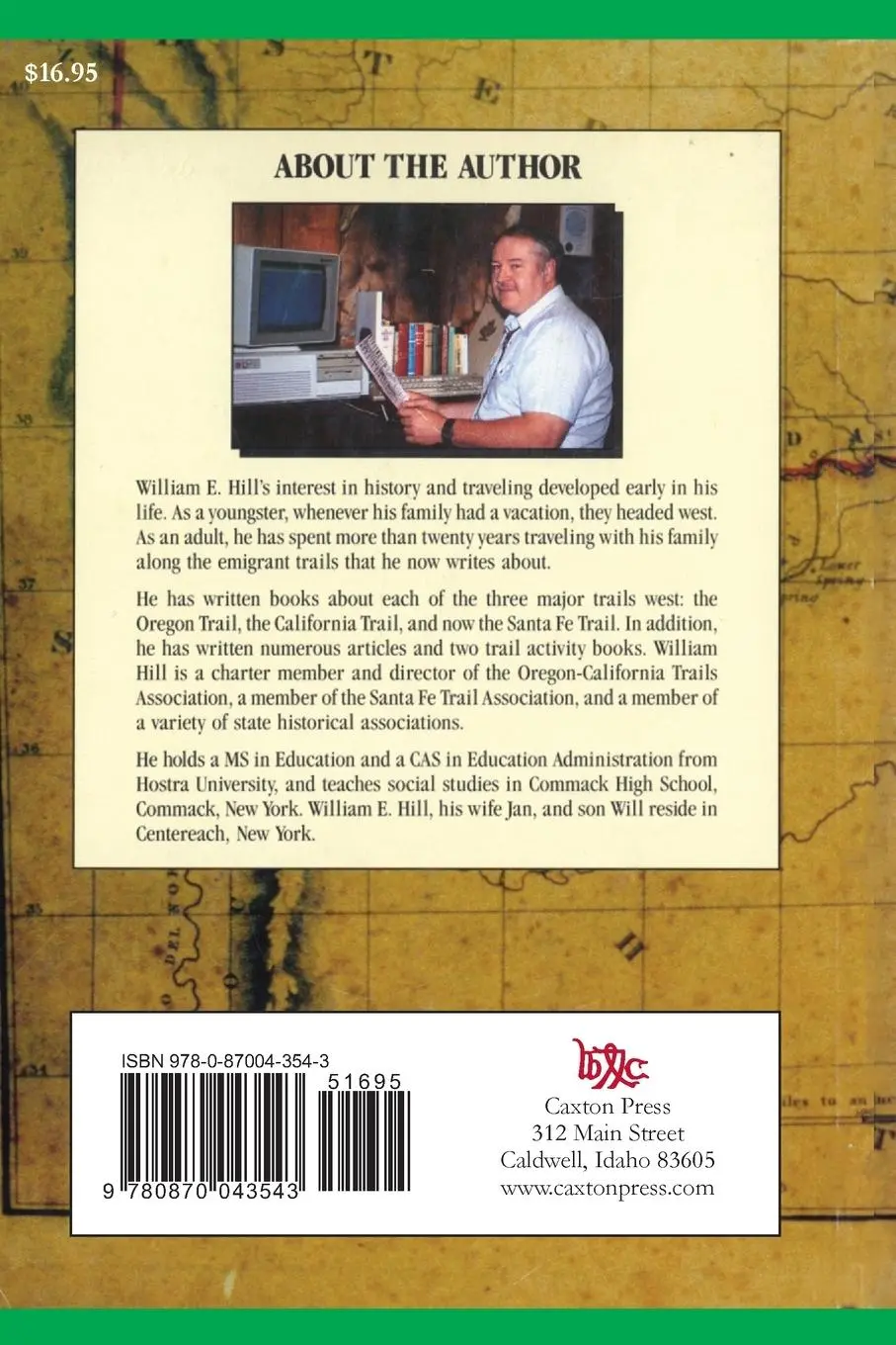 Rückseite: 9780870043543 | The Santa Fe Trail | Yesterday and Today | William Hill | Taschenbuch