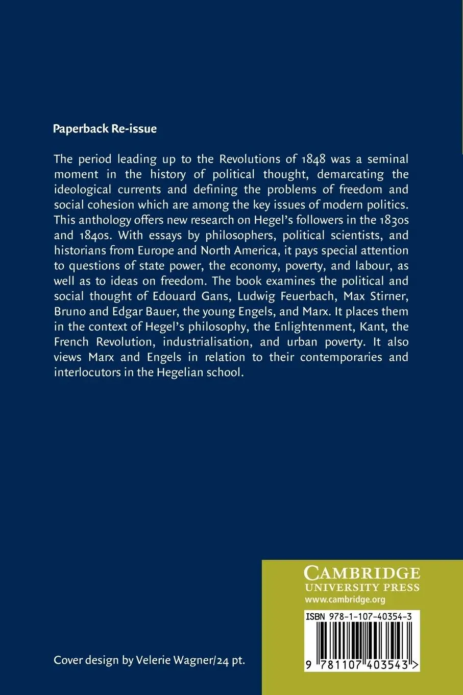 Rückseite: 9781107403543 | The New Hegelians | Politics and Philosophy in the Hegelian School