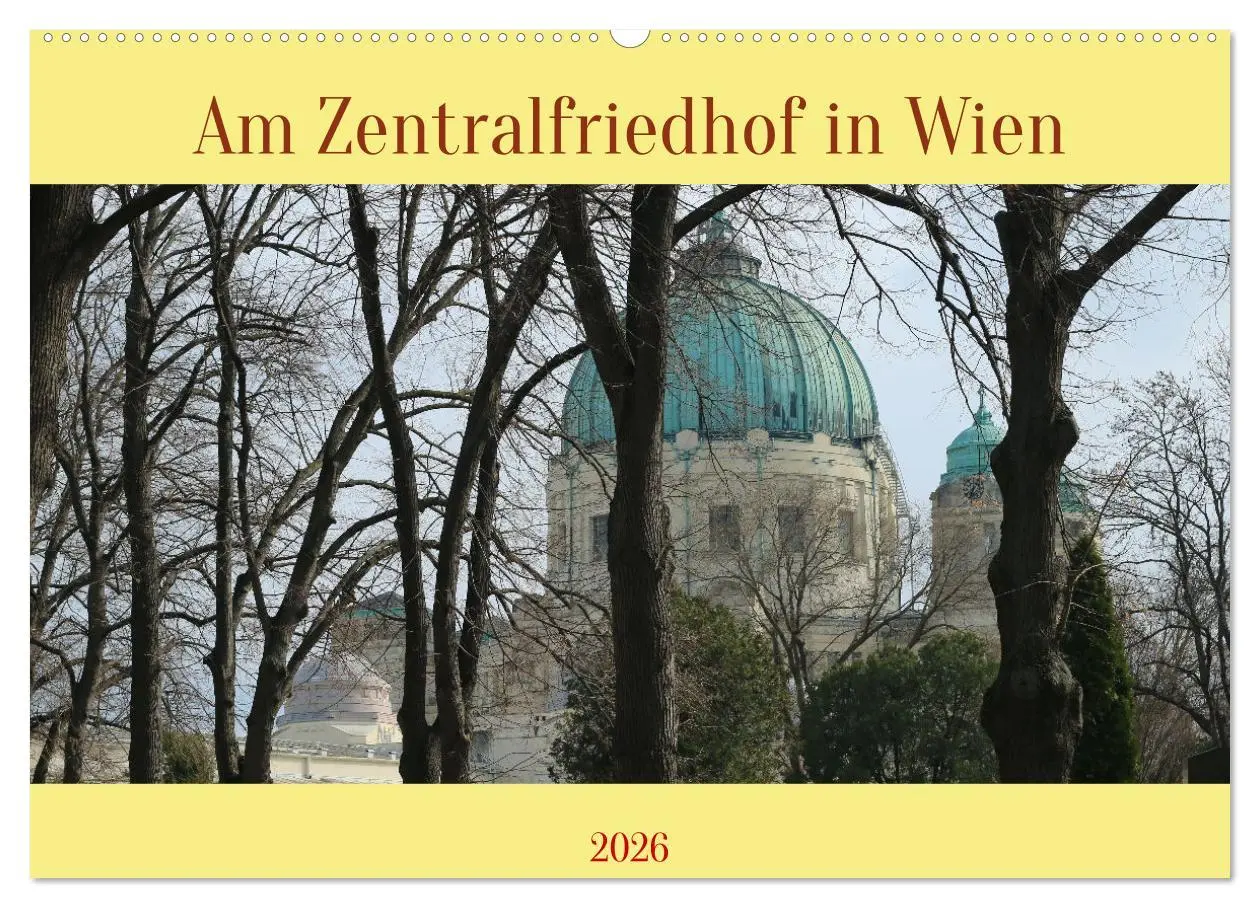 Cover: 9783457393543 | Am Zentralfriedhof in Wien (Wandkalender 2026 DIN A2 quer),...