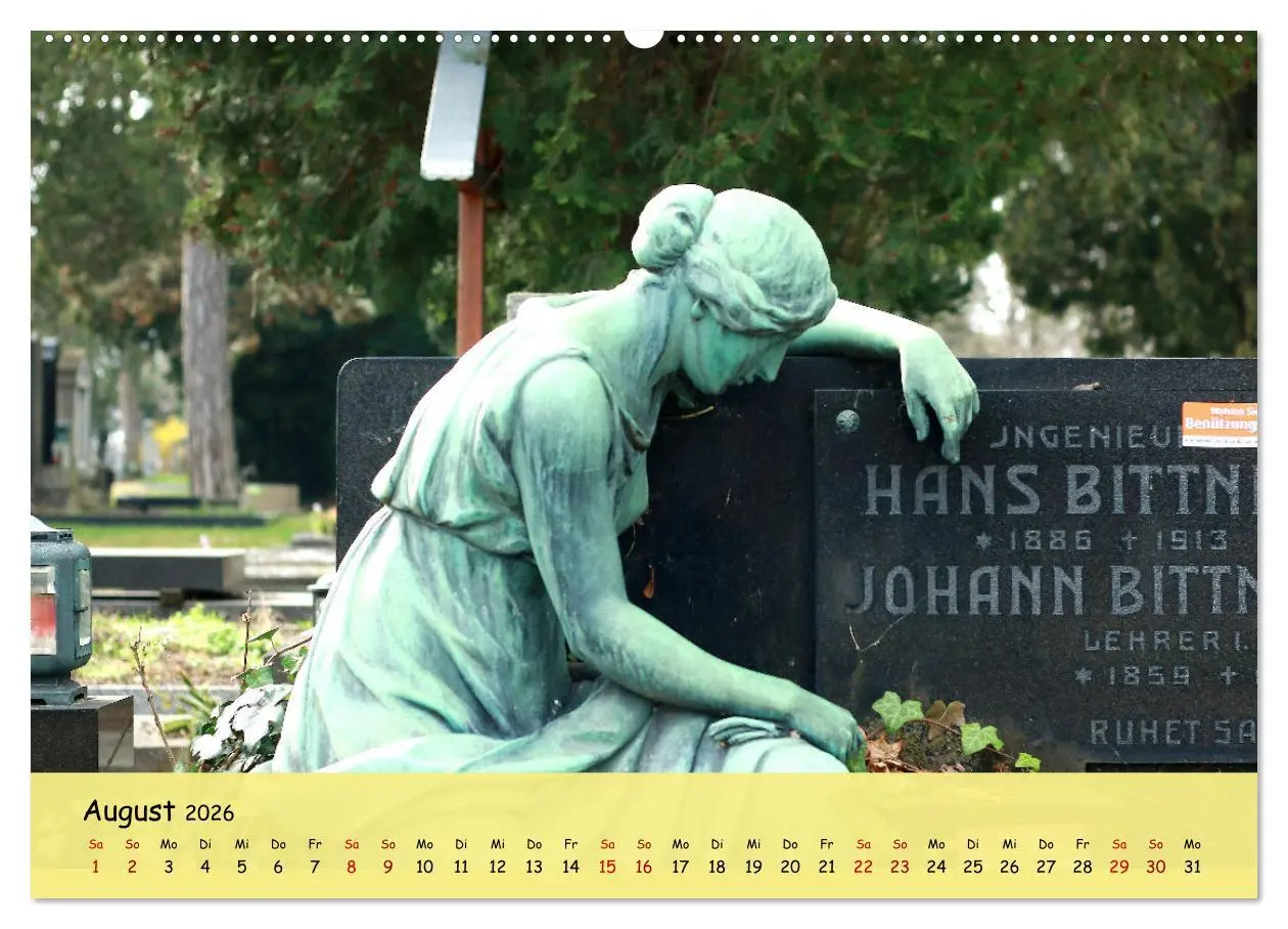 Bild: 9783457393543 | Am Zentralfriedhof in Wien (Wandkalender 2026 DIN A2 quer),...