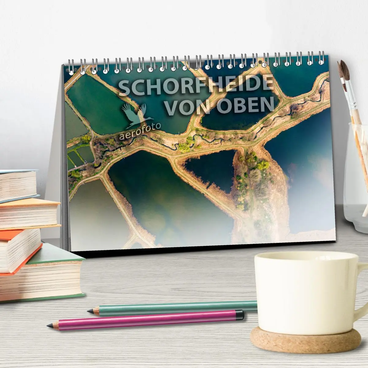 Bild: 9783457843543 | Schorfheide von oben (Tischkalender 2026 DIN A5 quer), CALVENDO...