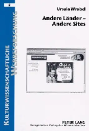 Cover: 9783631393543 | Andere Länder - Andere Sites | Ursula Wrobel | Taschenbuch | Deutsch