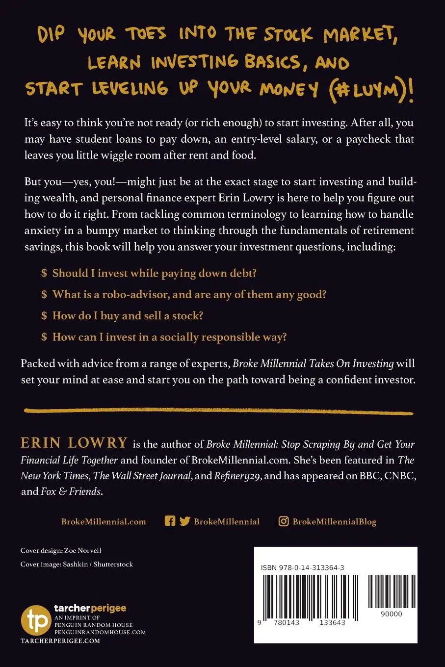 Rückseite: 9780143133643 | Broke Millennial Takes On Investing | Erin Lowry | Taschenbuch | 2019