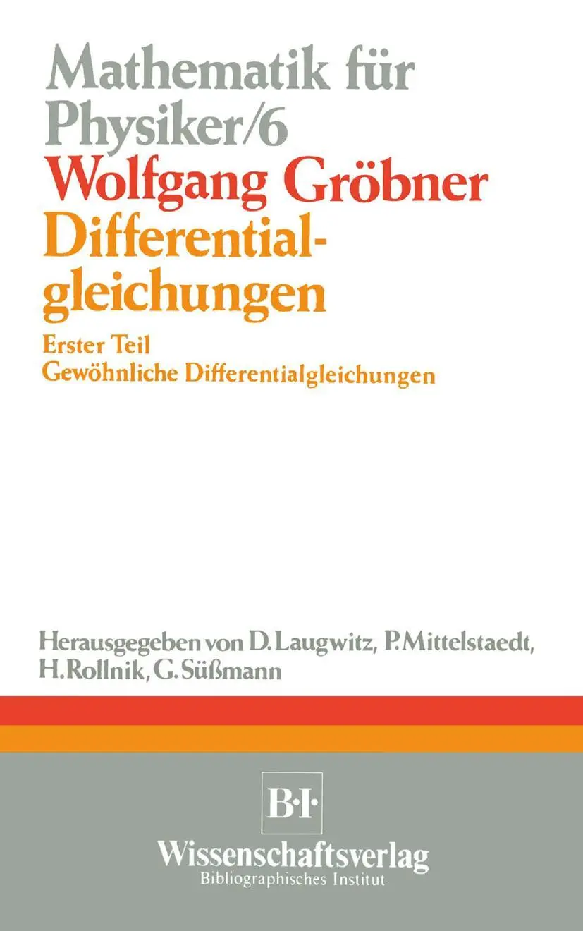 Cover: 9781468473643 | Differentialgleichungen | Wolfgang Grobner | Taschenbuch | 208 S.