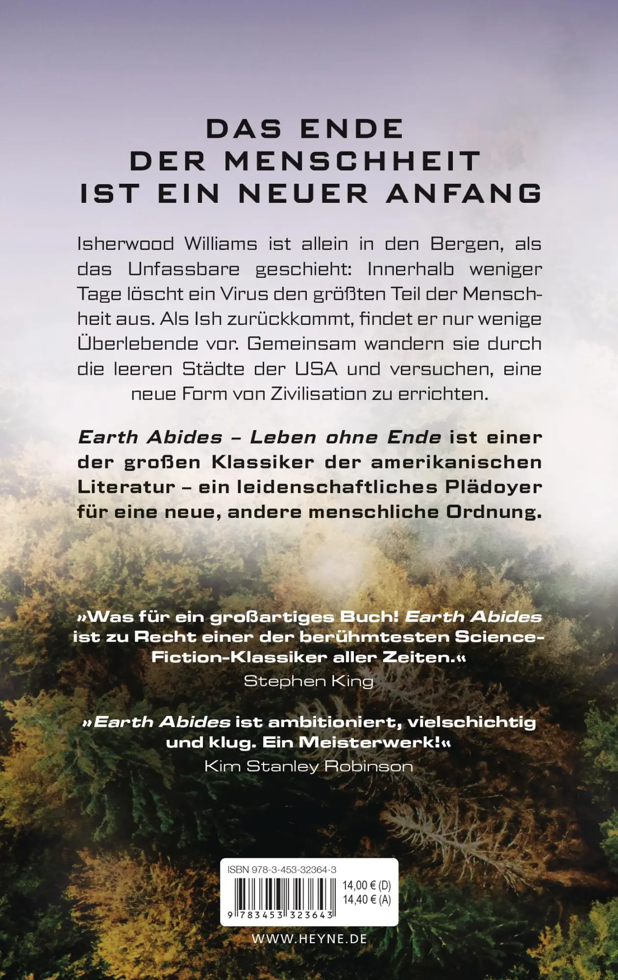 Bild: 9783453323643 | Earth Abides - Leben ohne Ende | Der Roman zur großen TV-Serie | Buch