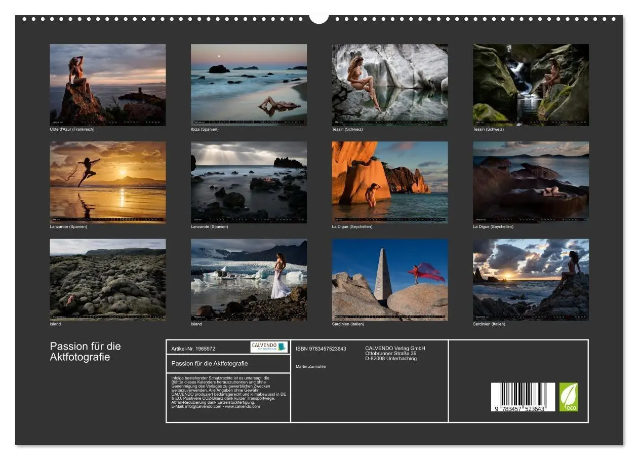 Bild: 9783457523643 | Passion für die Aktfotografie (hochwertiger Premium Wandkalender...
