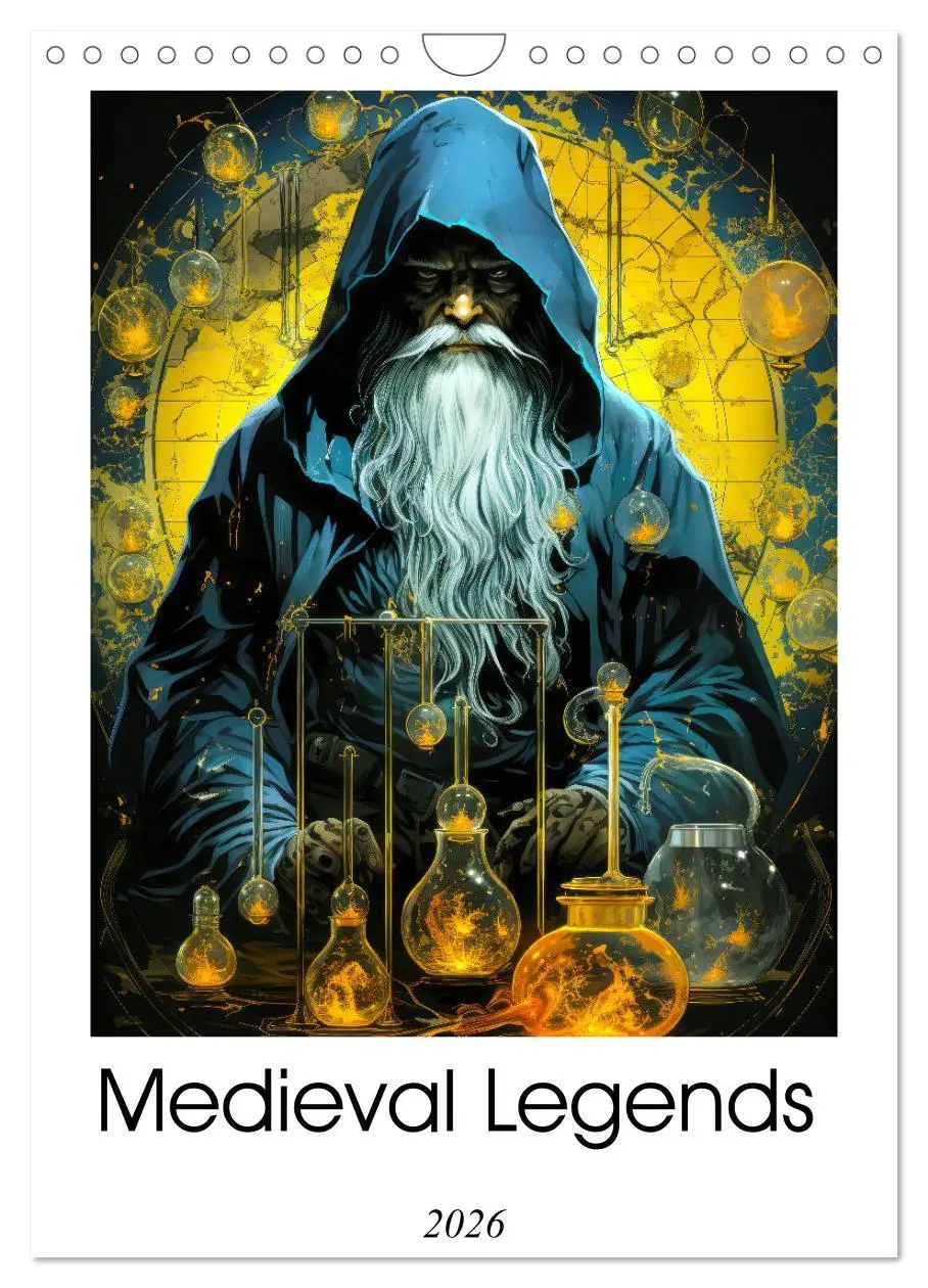 Cover: 9783516543643 | Medieval Legends (Wall Calendar 2026 DIN A4 portrait), CALVENDO 12...