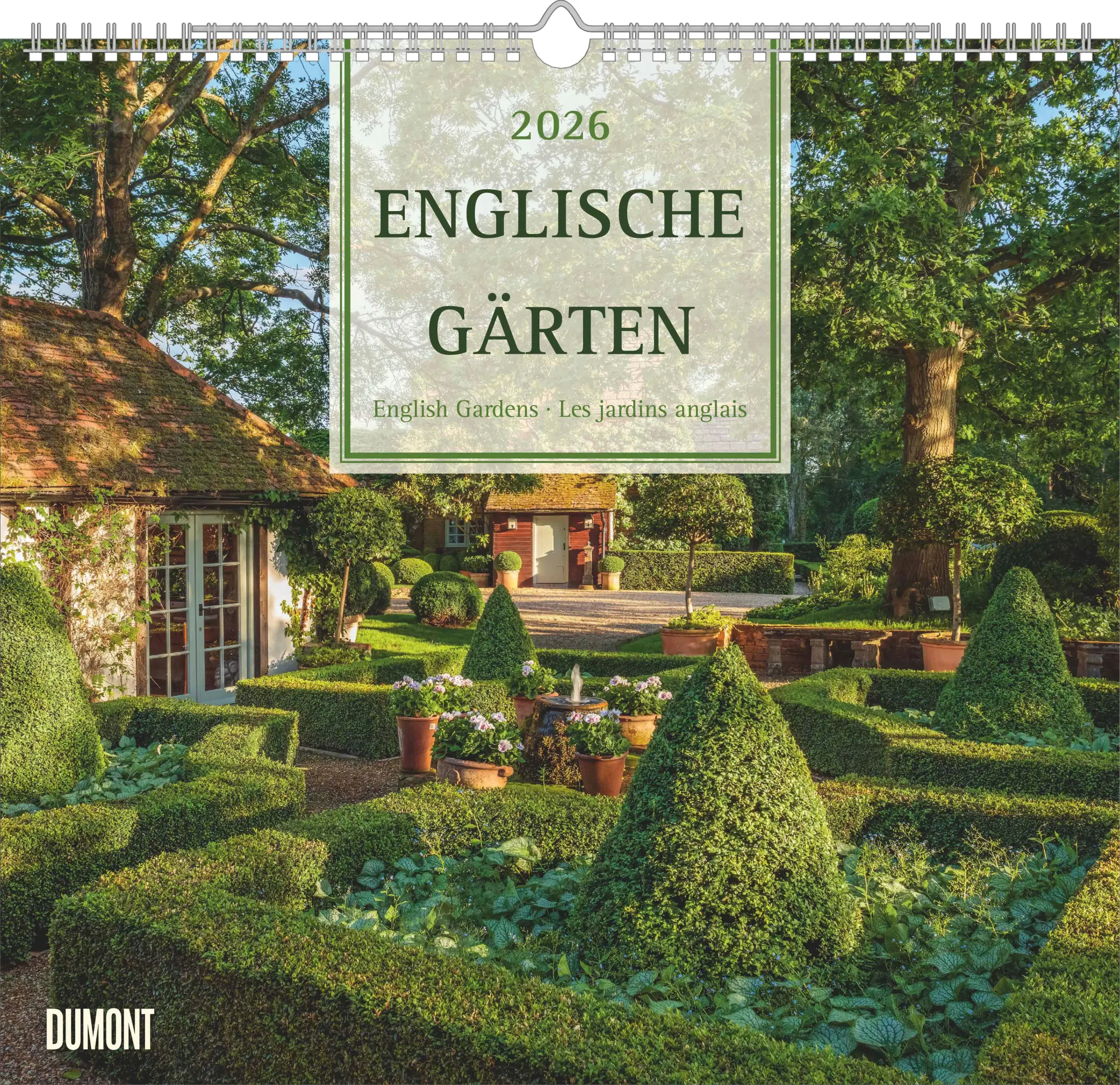 Cover: 4069095003743 | Englische Gärten 2026 - DUMONT Garten-Kalender - mit allen...