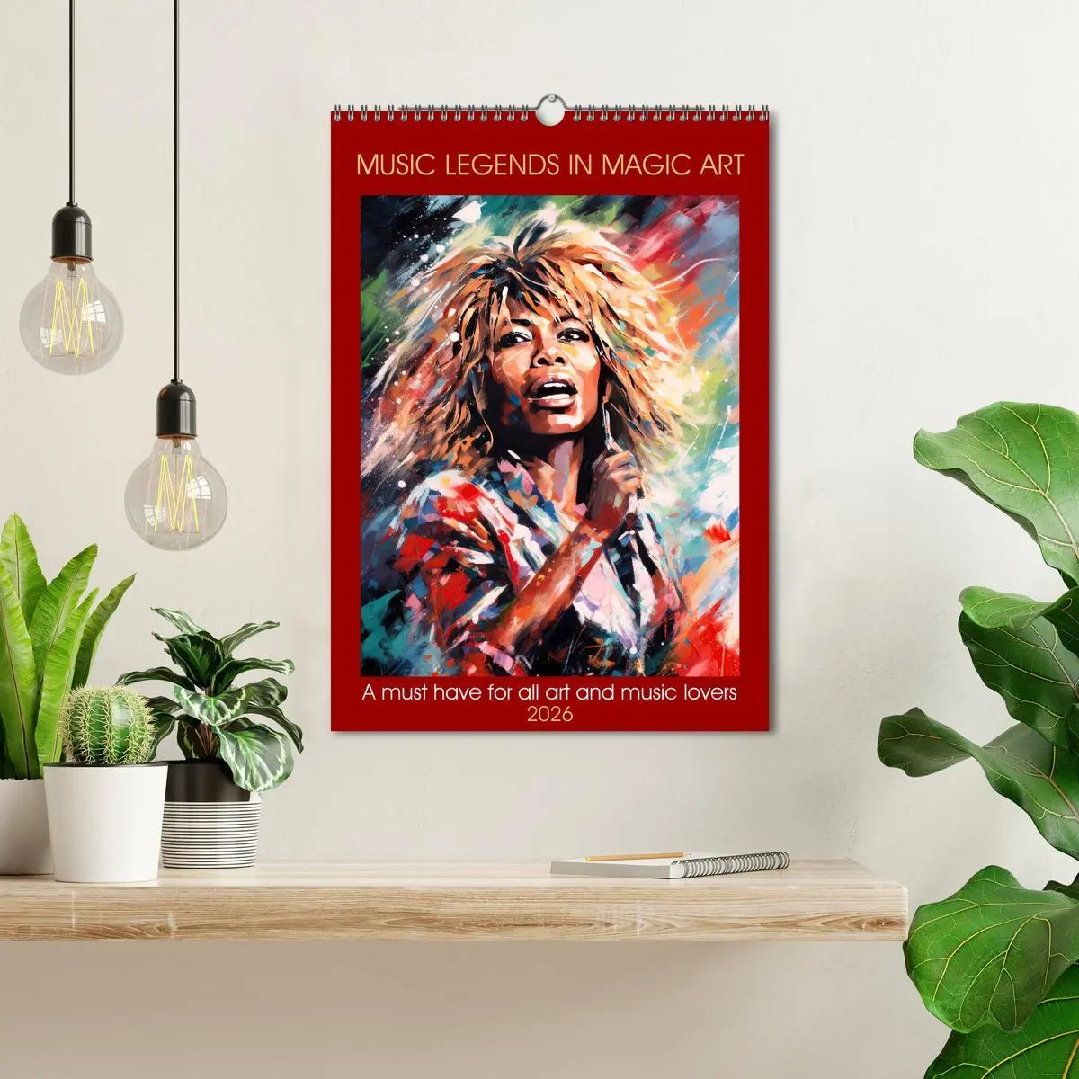 Bild: 9783516533743 | Music legends in magic art (Wall Calendar 2026 DIN A3 portrait),...