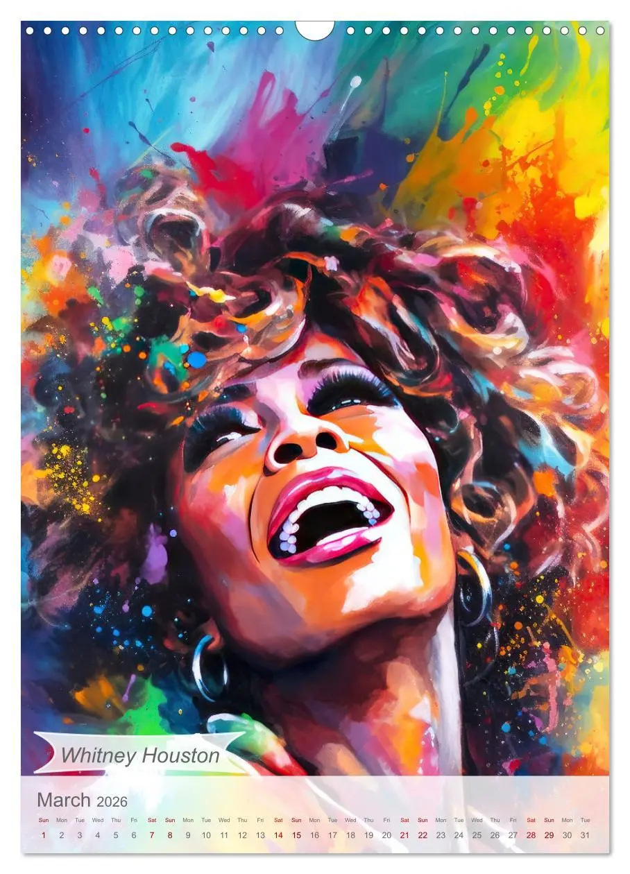 Bild: 9783516533743 | Music legends in magic art (Wall Calendar 2026 DIN A3 portrait),...