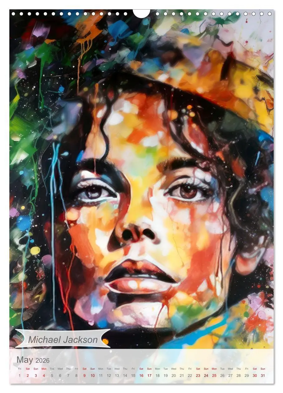 Bild: 9783516533743 | Music legends in magic art (Wall Calendar 2026 DIN A3 portrait),...