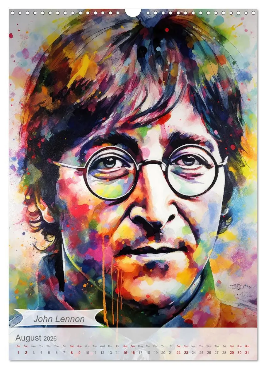 Bild: 9783516533743 | Music legends in magic art (Wall Calendar 2026 DIN A3 portrait),...