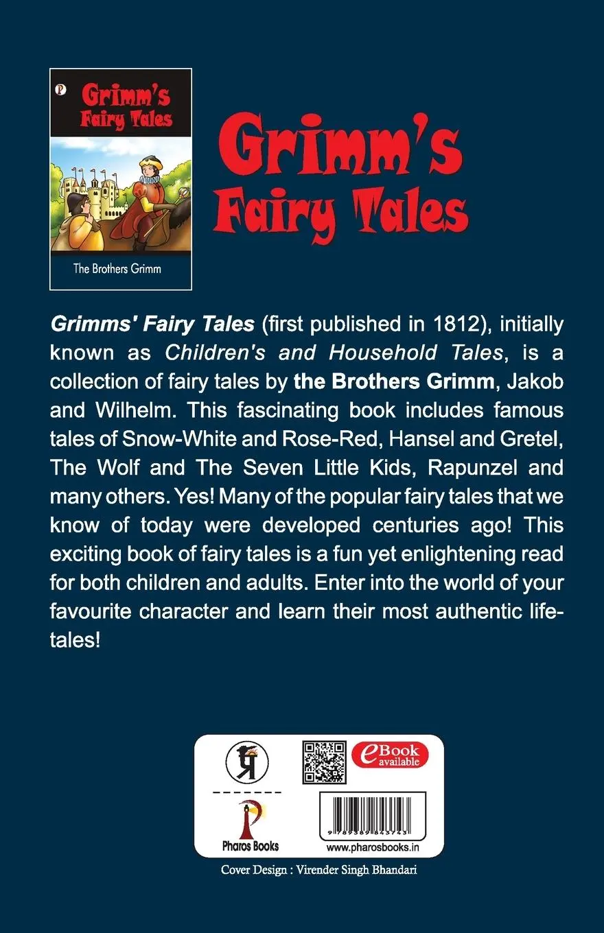 Rückseite: 9789389843743 | Grimm's Fairy Tales | The Brothers Grimm | Taschenbuch | Englisch