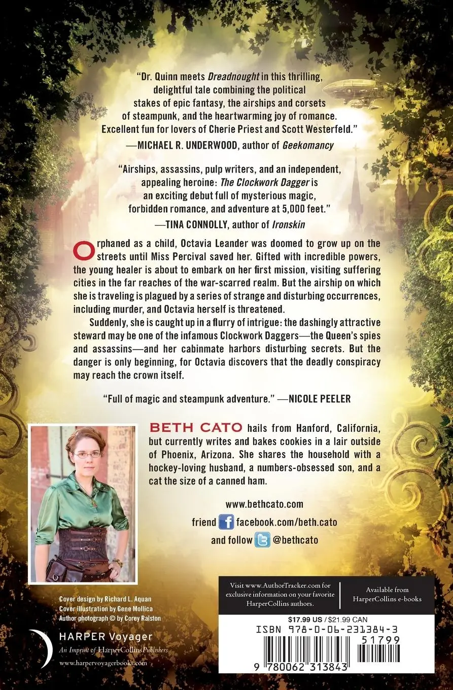 Rückseite: 9780062313843 | CLOCKWORK DAGGER PB | Beth Cato | Taschenbuch | Englisch | 2018 | Eos